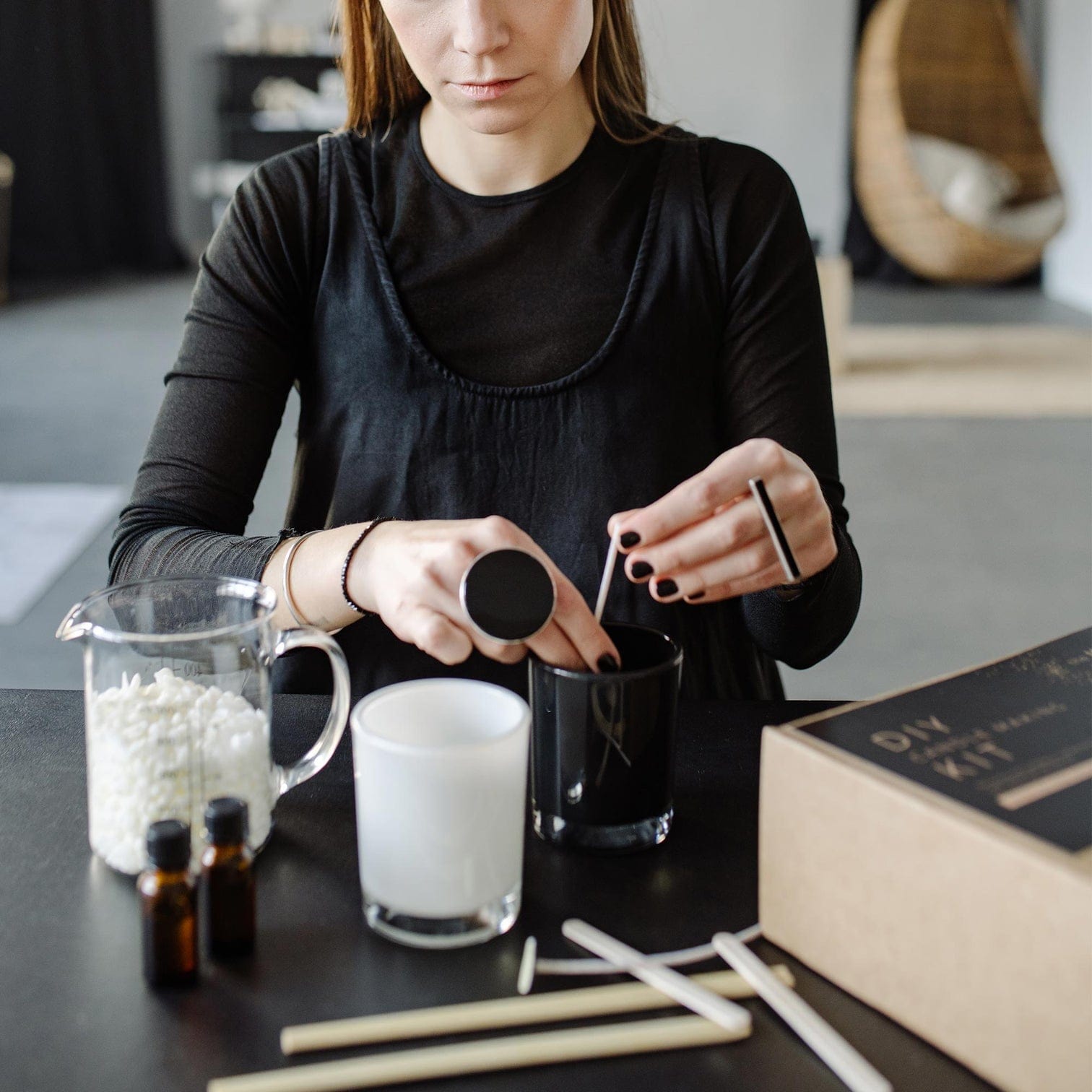 DIY Dufkerzen Set