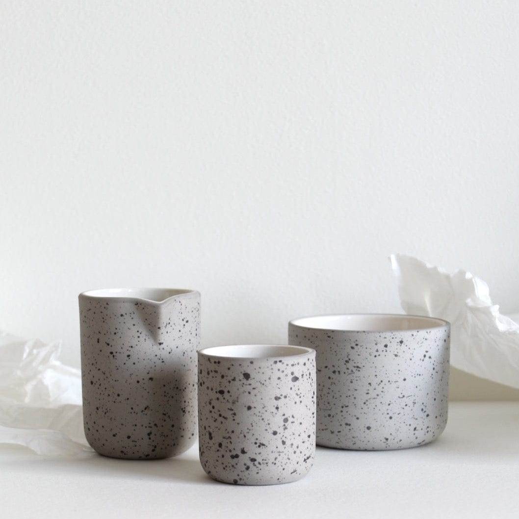 FUNDAMENT Espresso Tasse 60ml - grau gesprenkelt