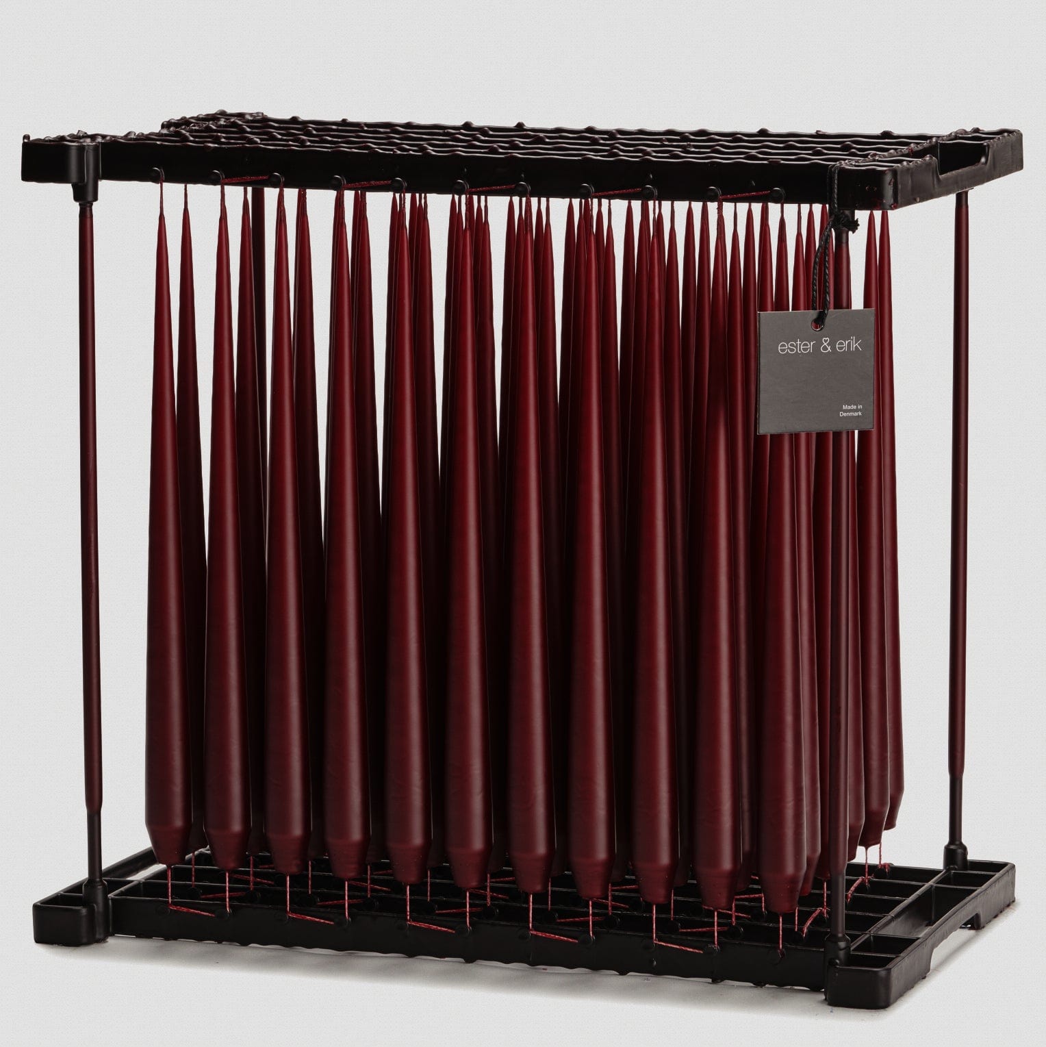 Ester & Erik Stabkerzen 32cm 4er Set - 44/2 deep wine