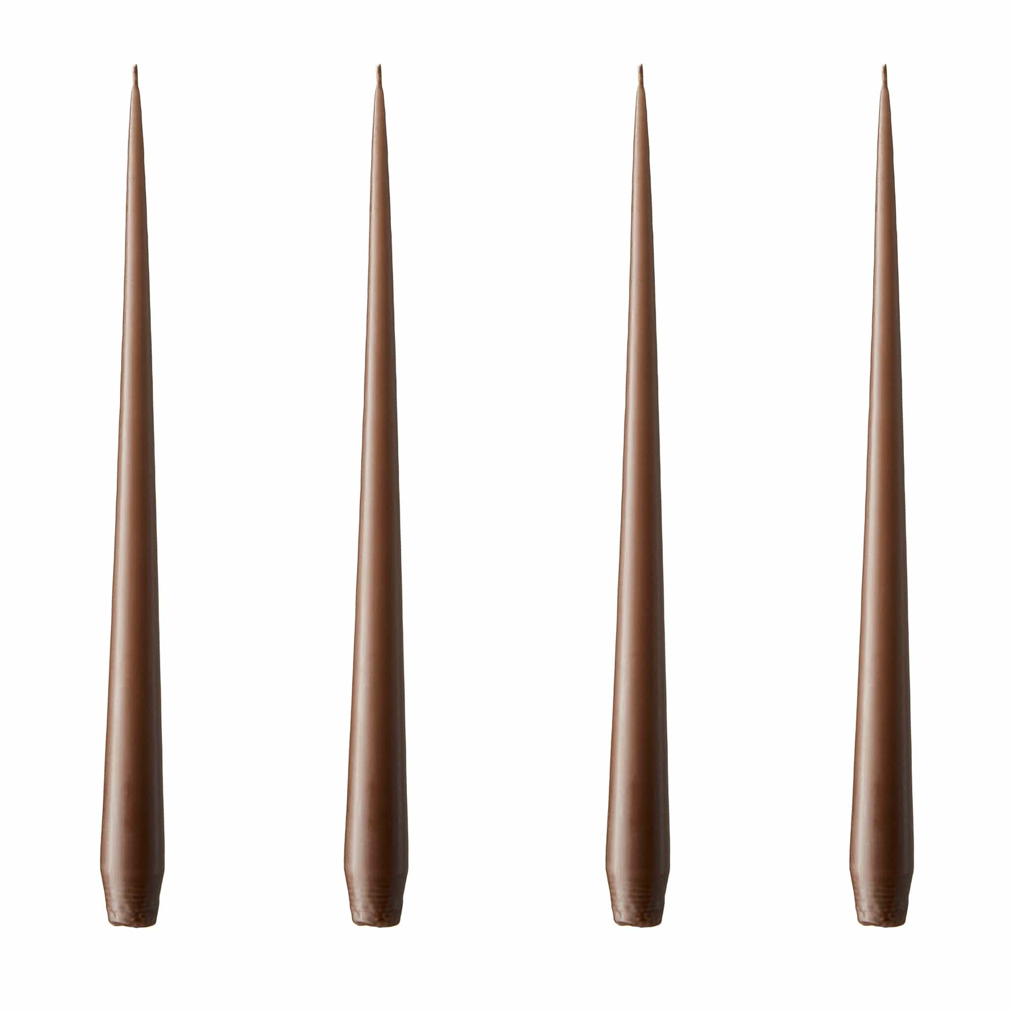 Ester & Erik Stabkerzen 32cm 4er Set - 25 hazelnut