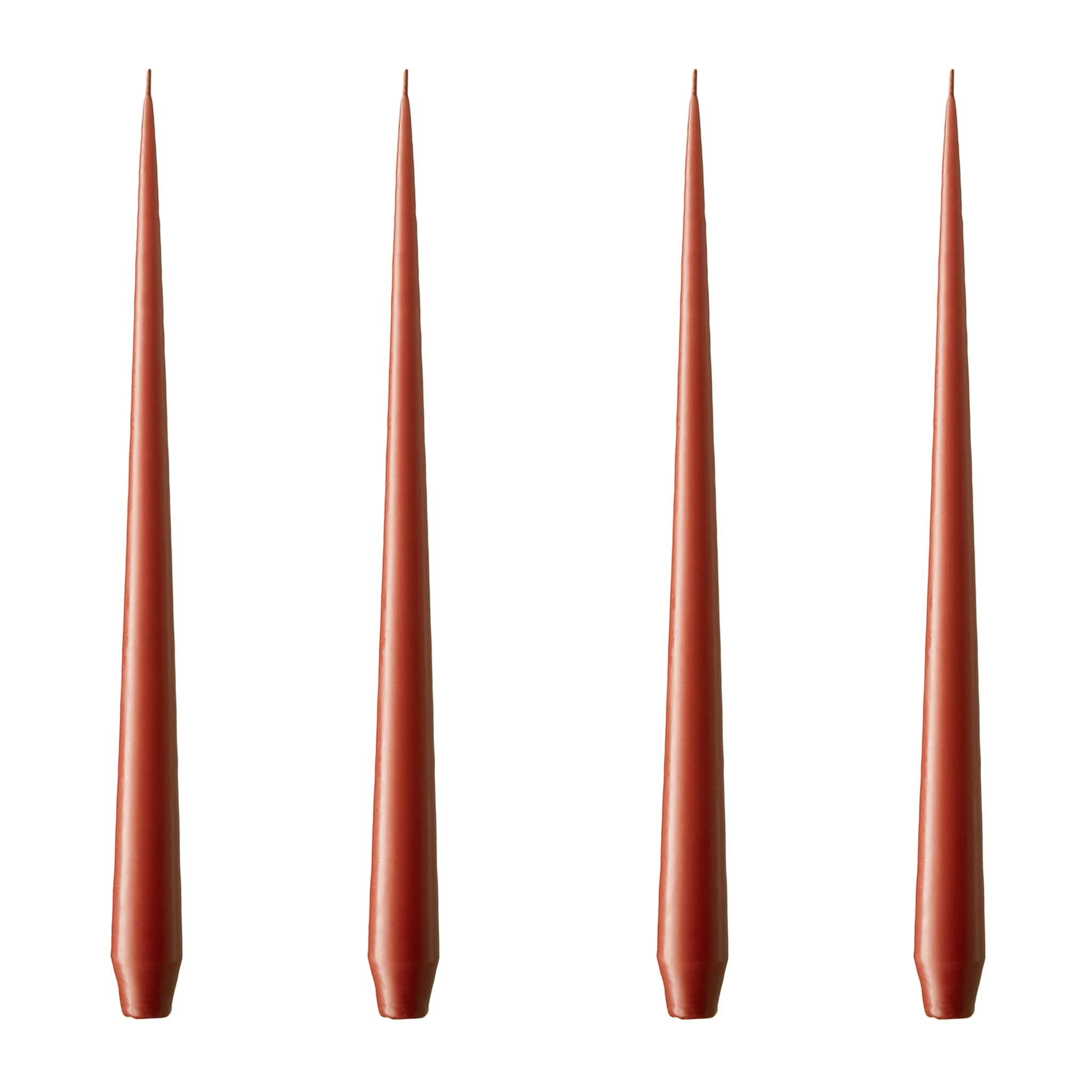 Ester & Erik Stabkerzen 32cm 4er Set - 80 aged rust