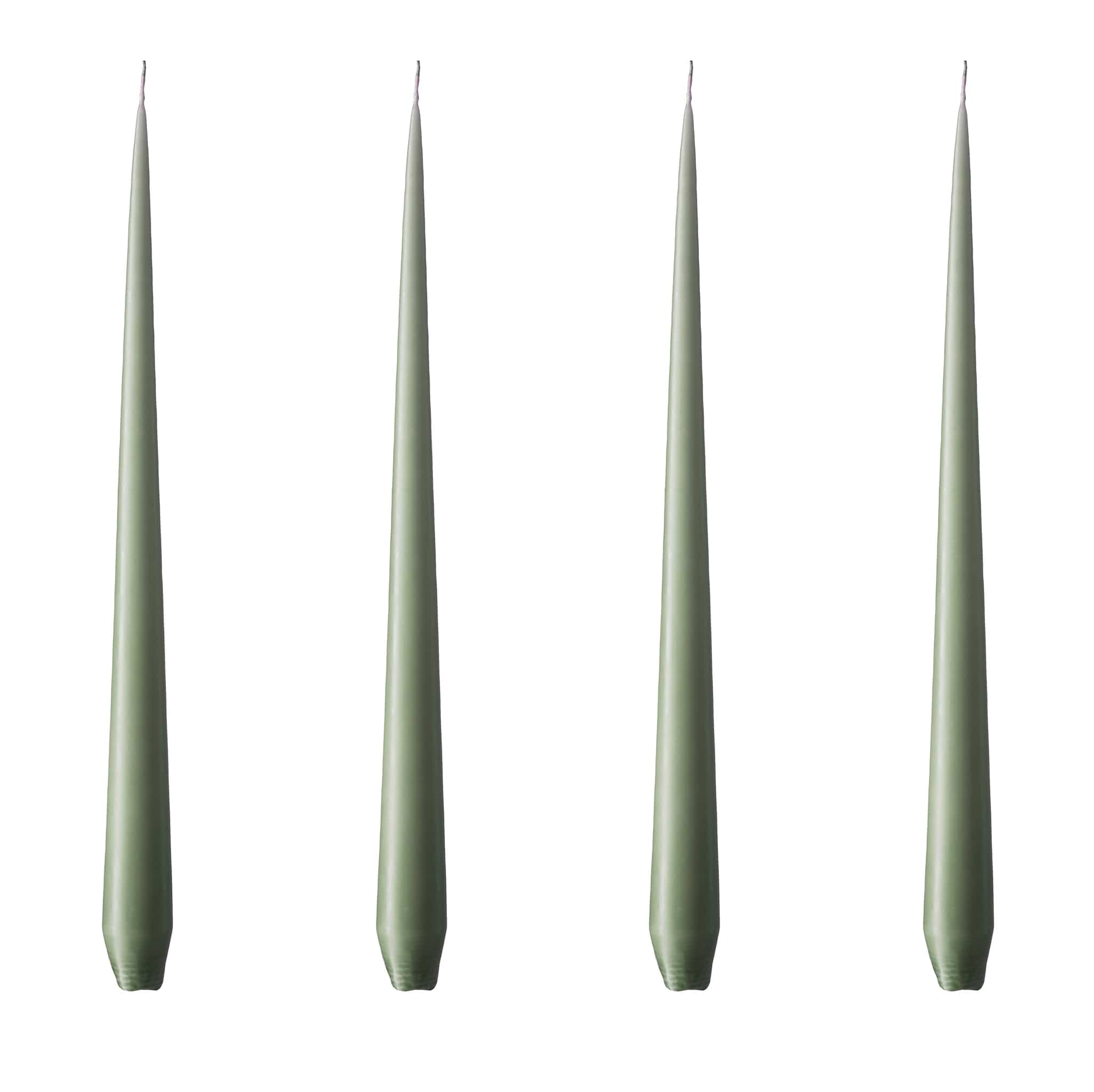 Ester & Erik Stabkerzen 32cm 4er Set - 70 green soil