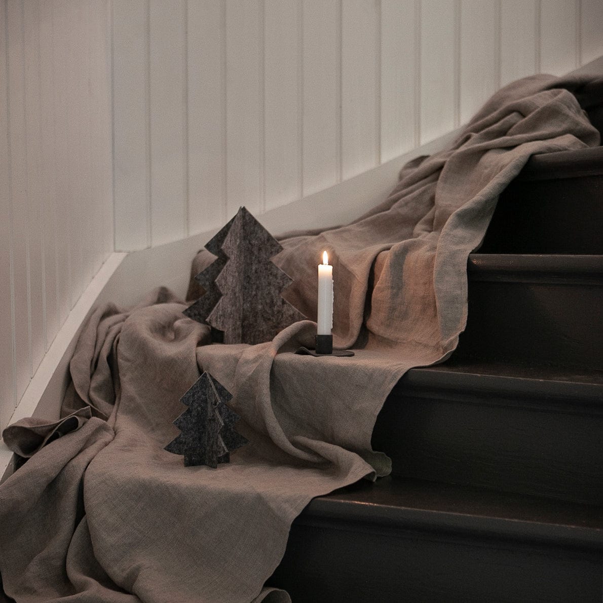 Weihnachtsbaum aus Filz Granfors - grau