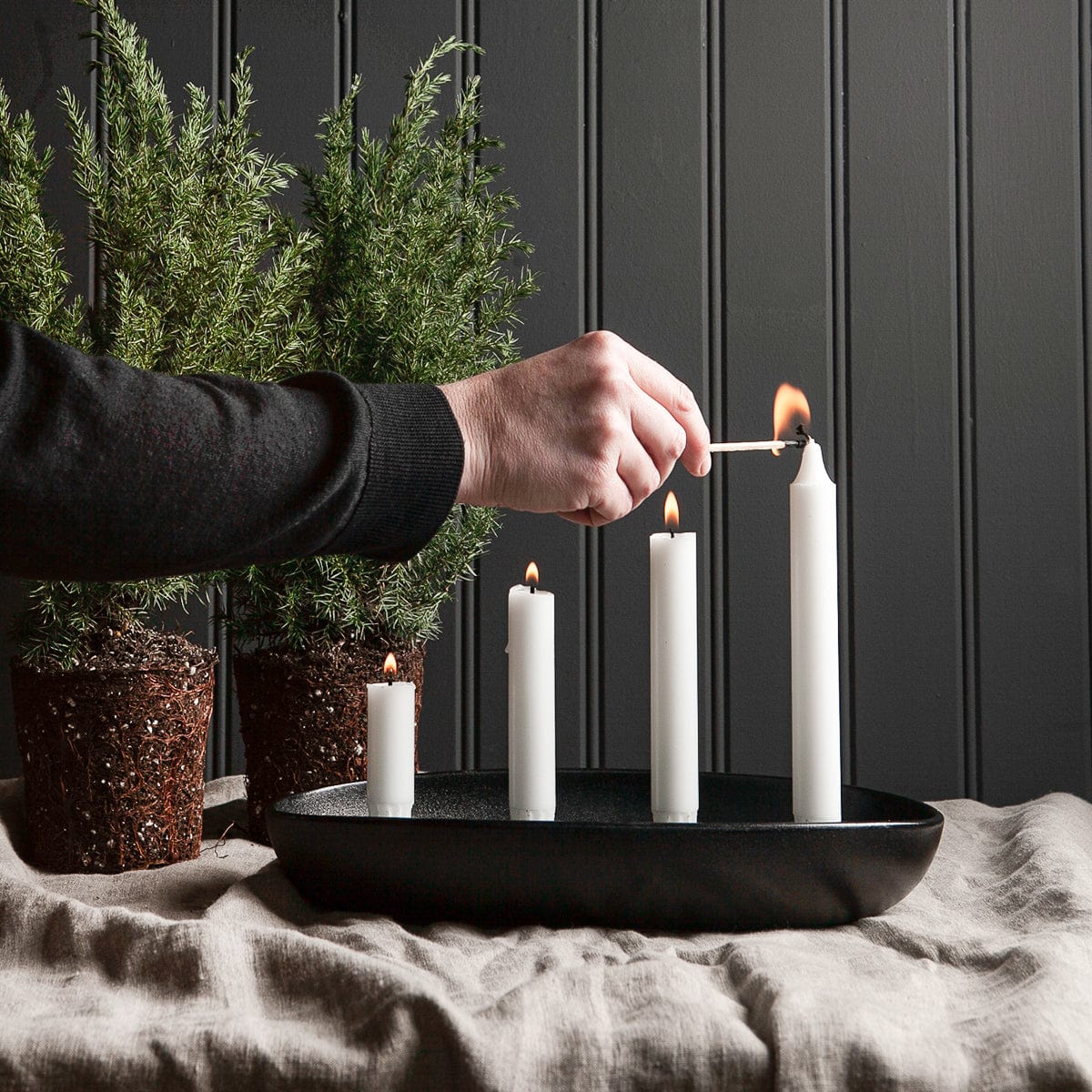Kerzenhalter Gröndal - schwarz