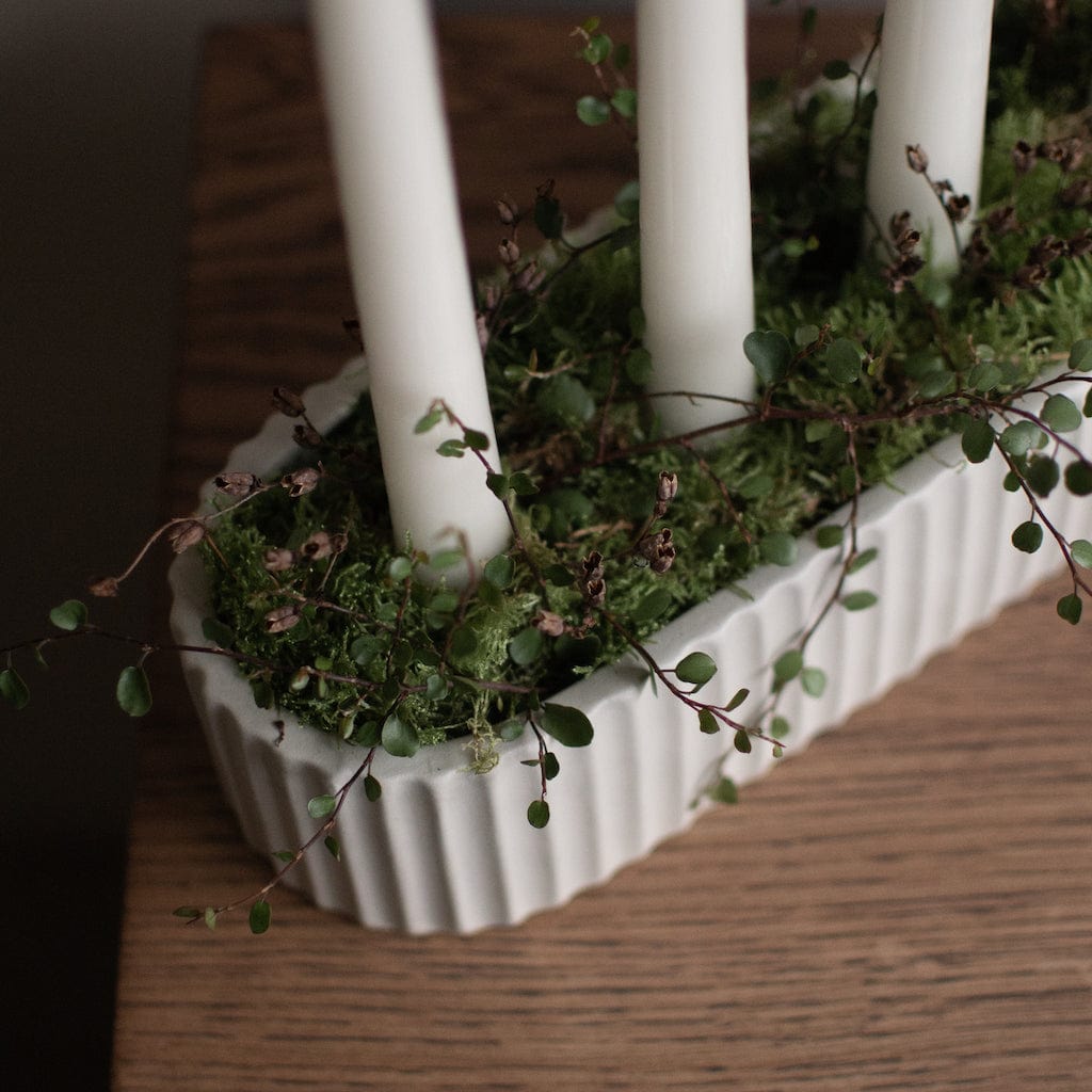 Kerzenhalter Stripe - sandy mole