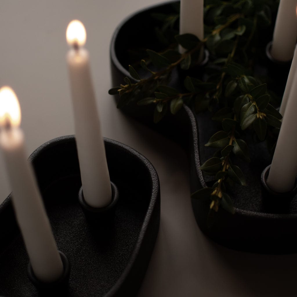 Kerzenhalter Adventskranz von DBKD in schwarz