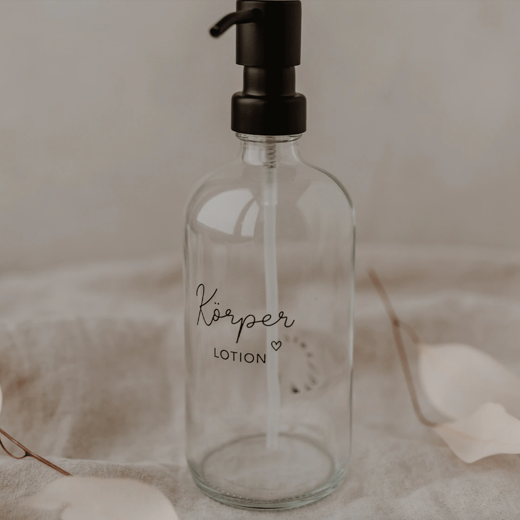 Seifenspender Körperlotion 500ml - Glas