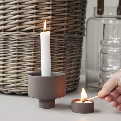 Liaved Kerzenhalter Set - braun