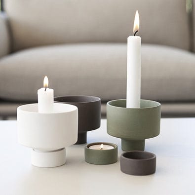 Liaved Kerzenhalter Set - braun