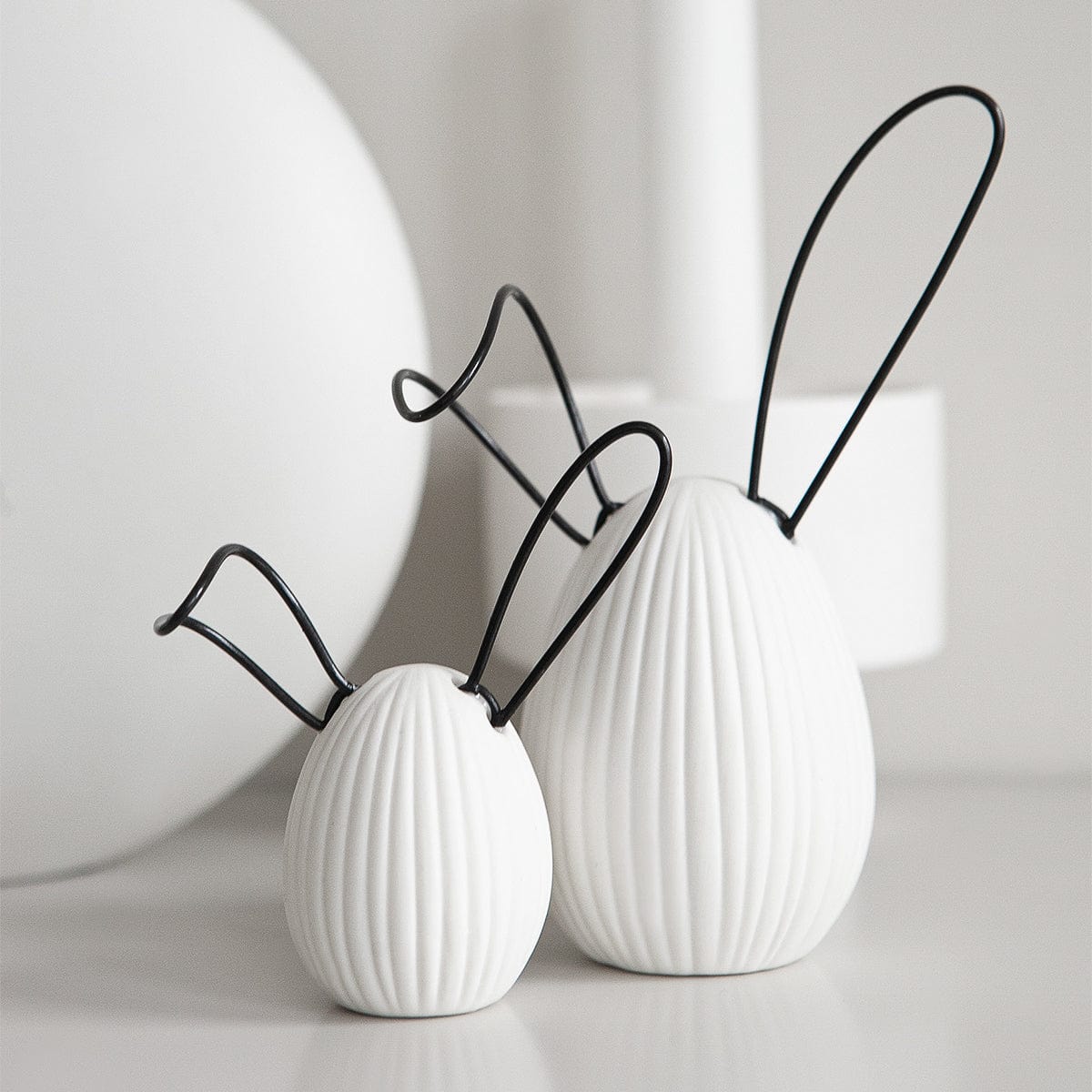 B-Ware Osterdekoration Linn - weiß