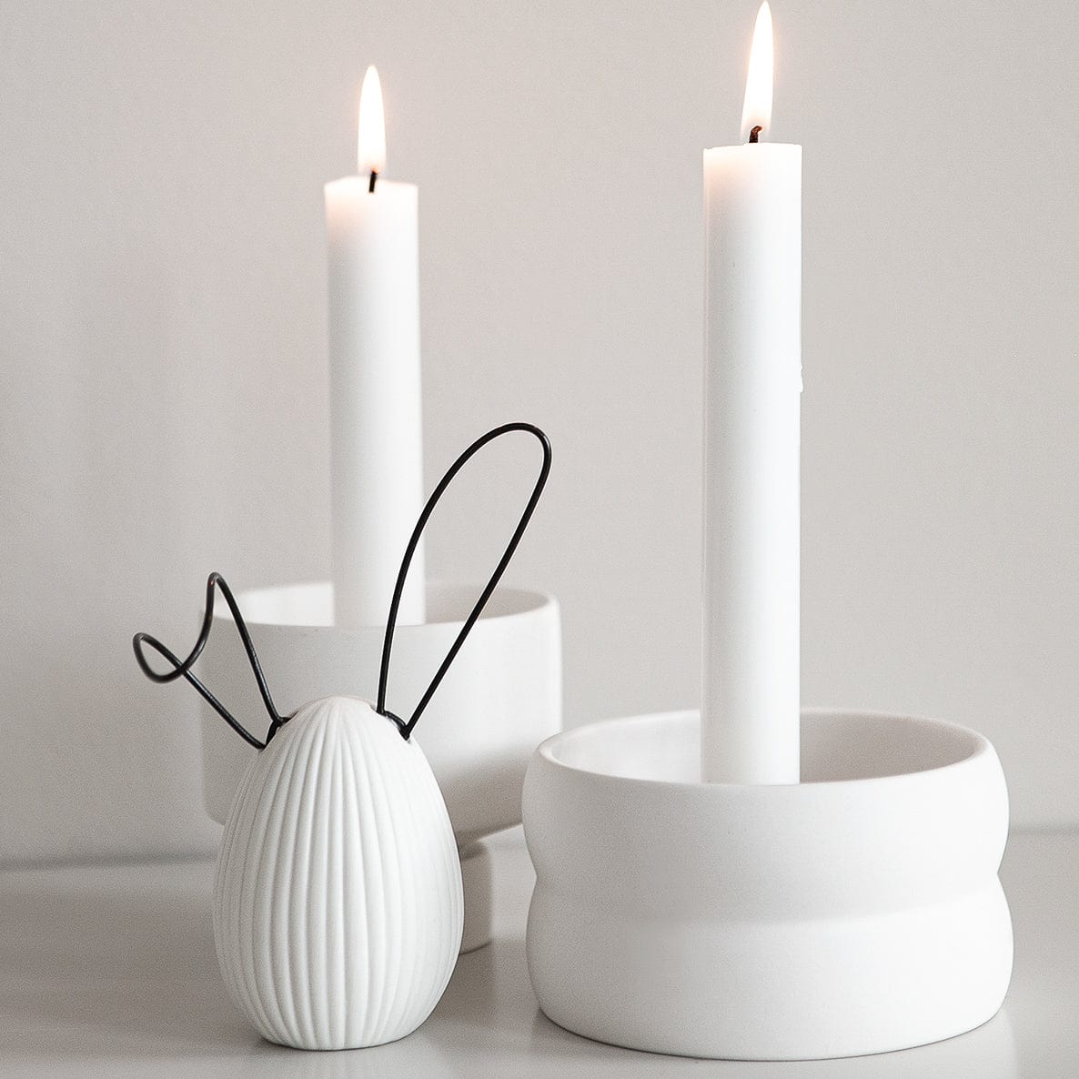 B-Ware Osterdekoration Linn - weiß