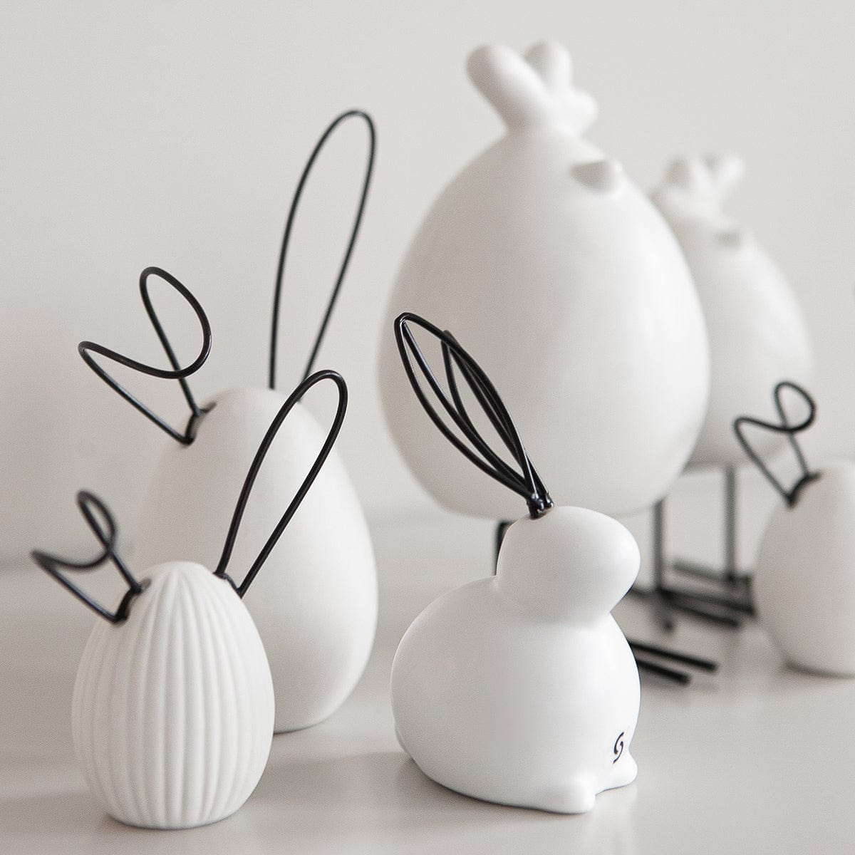 Osterdekoration Linnea - weiß