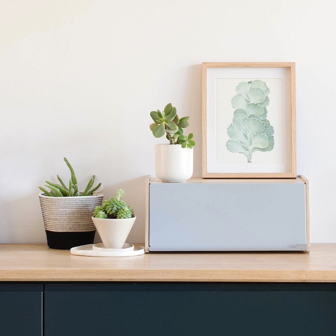 Übertopf aus Baumwolle - schwarz - mkono