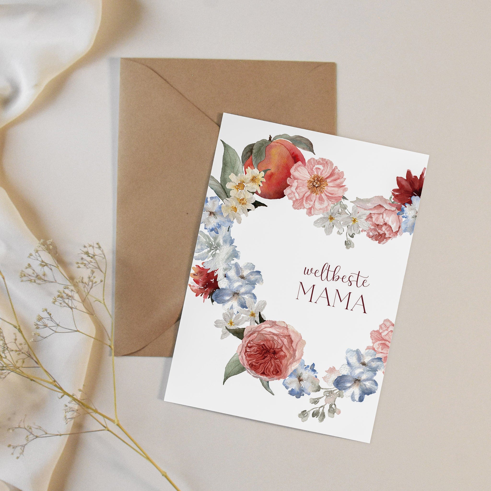 Grußkarte Muttertag - weltbeste Mama