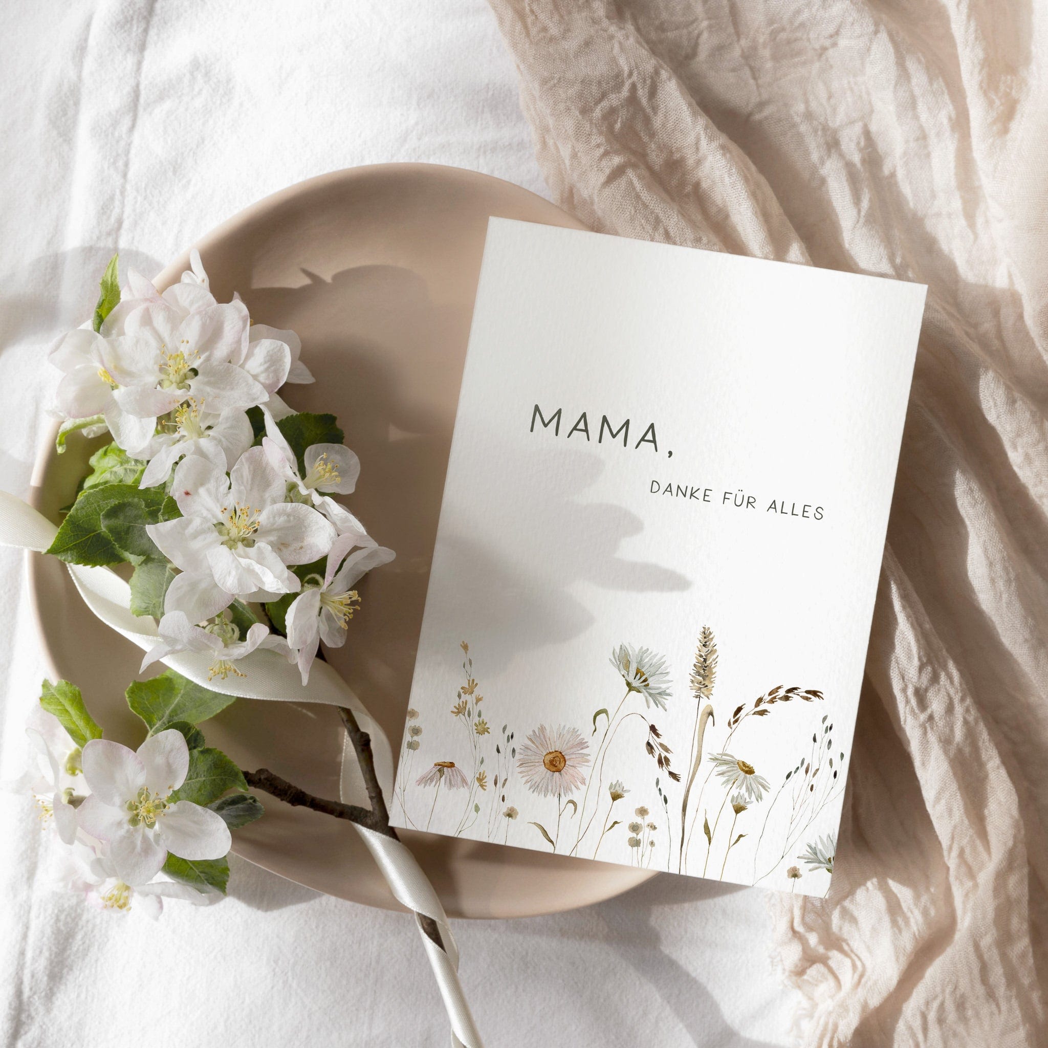 Grußkarte Muttertag - Mama danke für alles