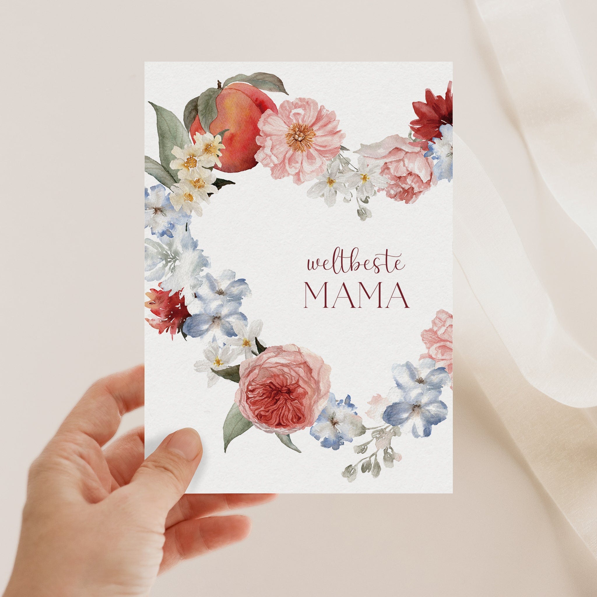 Grußkarte Muttertag - weltbeste Mama