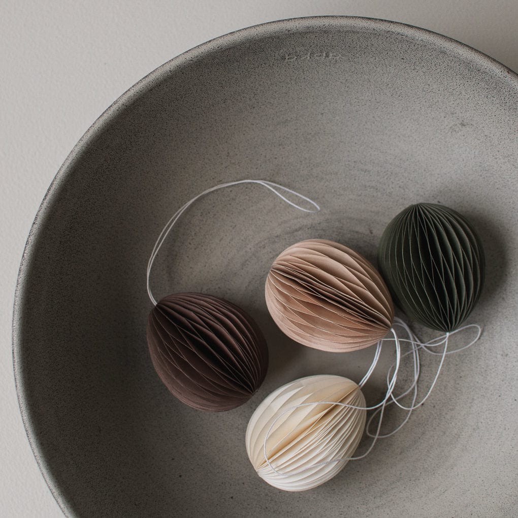 Ovoid Osterei aus Papier - sand
