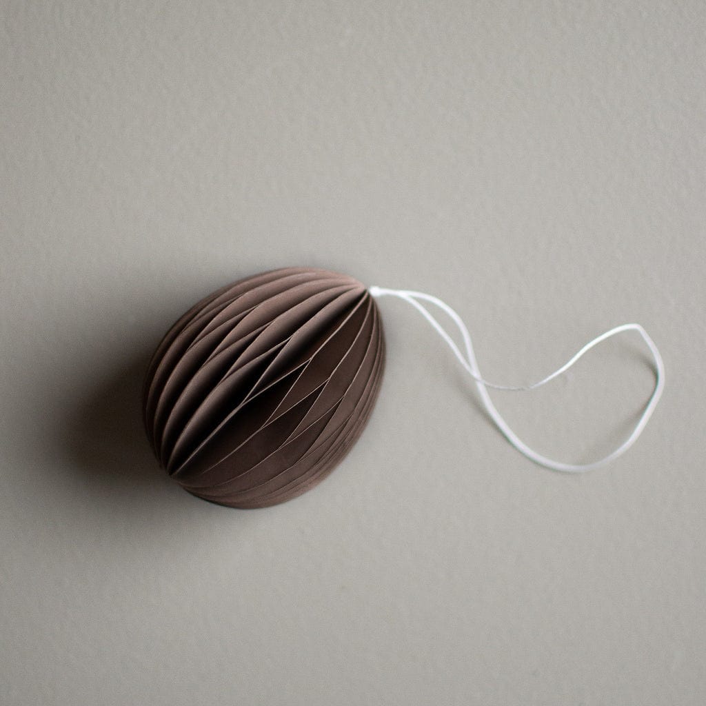 Ovoid Osterei aus Papier - braun