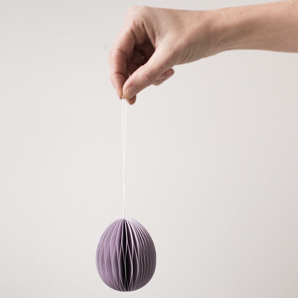 Ovoid Osterei aus Papier - lila