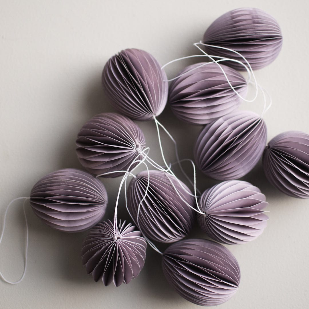 Ovoid Osterei aus Papier - lila