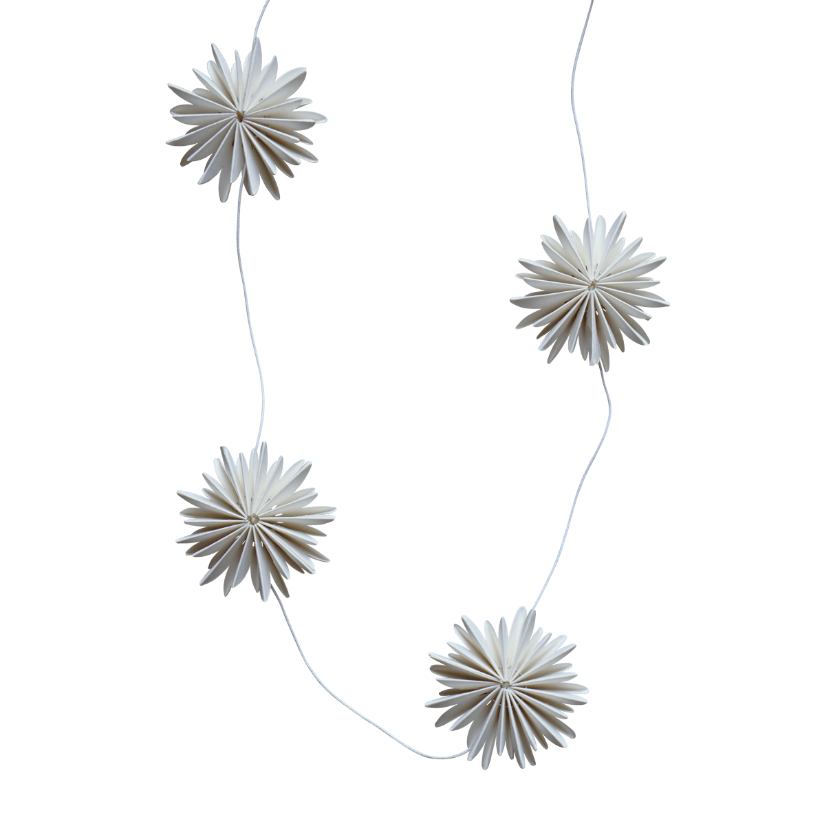Papiergirlande Flake Schneeflocken