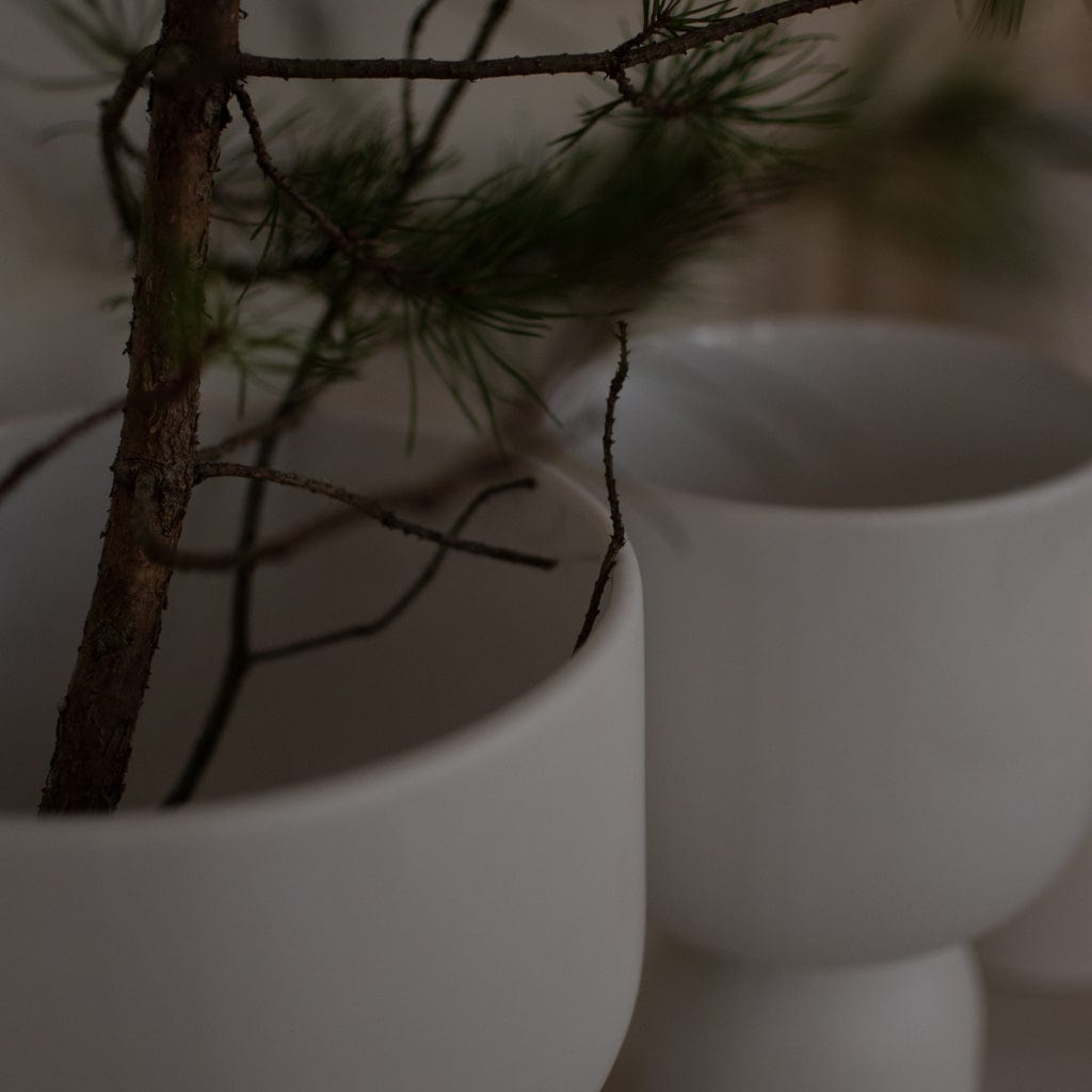 Übertopf Post S - weiß