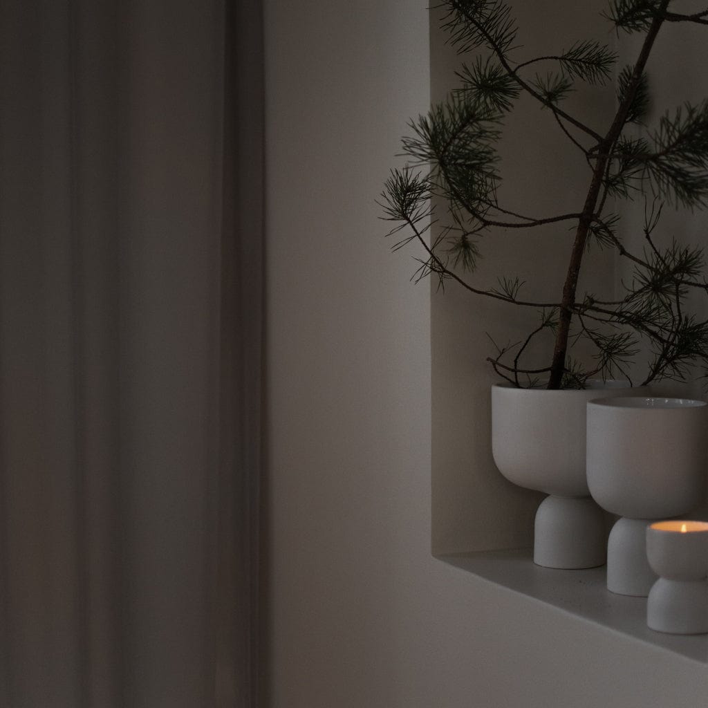 Übertopf Post S - weiß