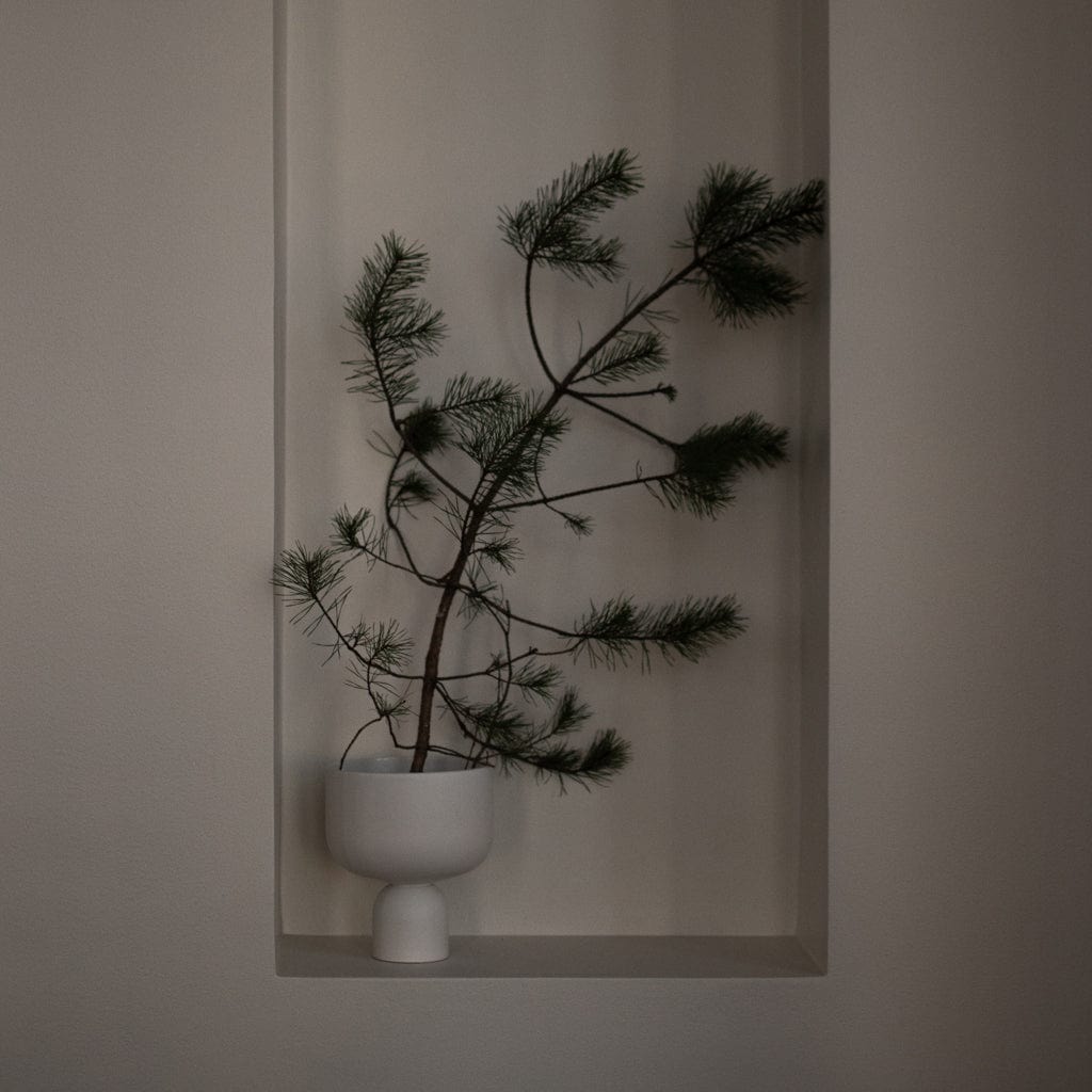 Übertopf Post L - weiß