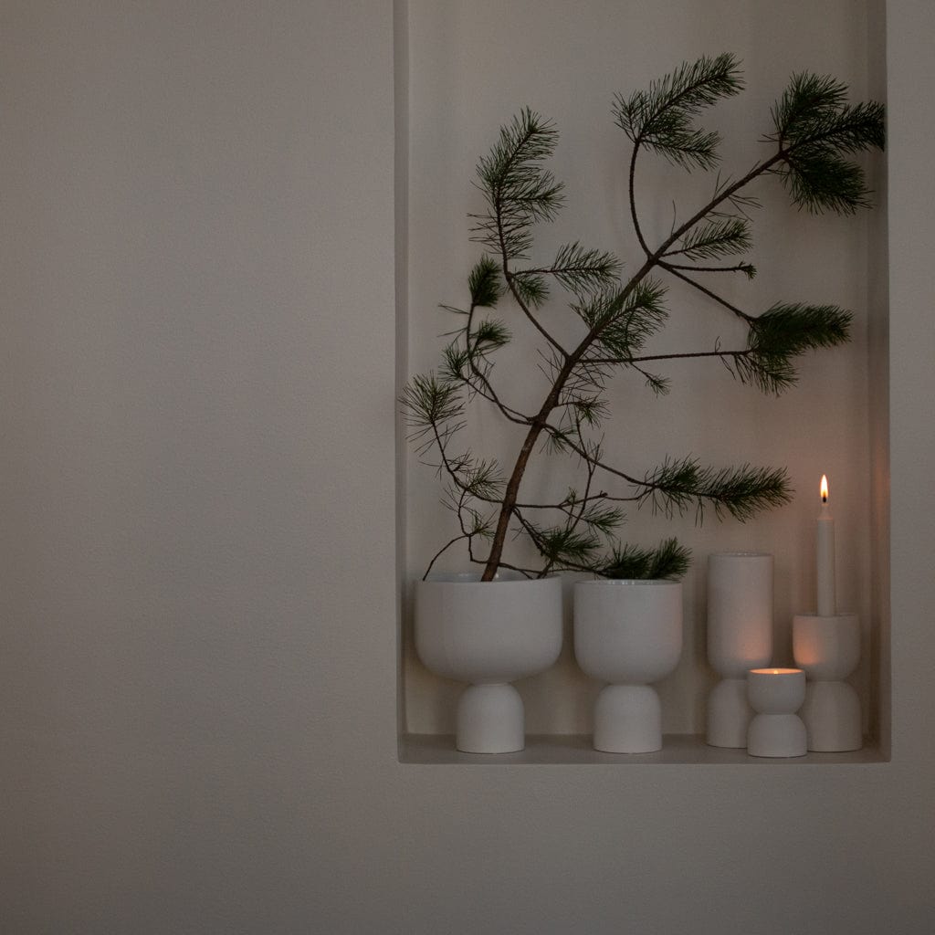 Übertopf Post S - weiß