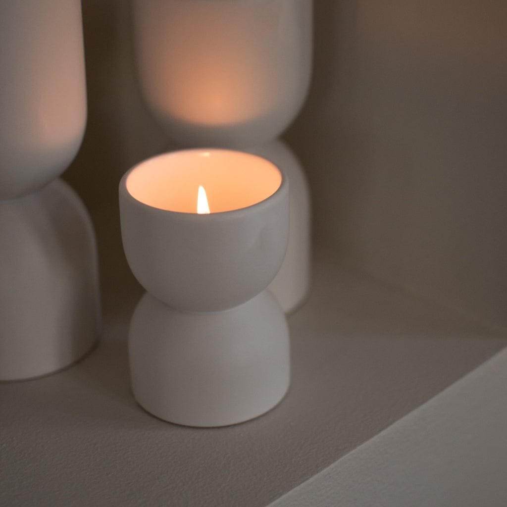 Teelichthalter Post - weiß