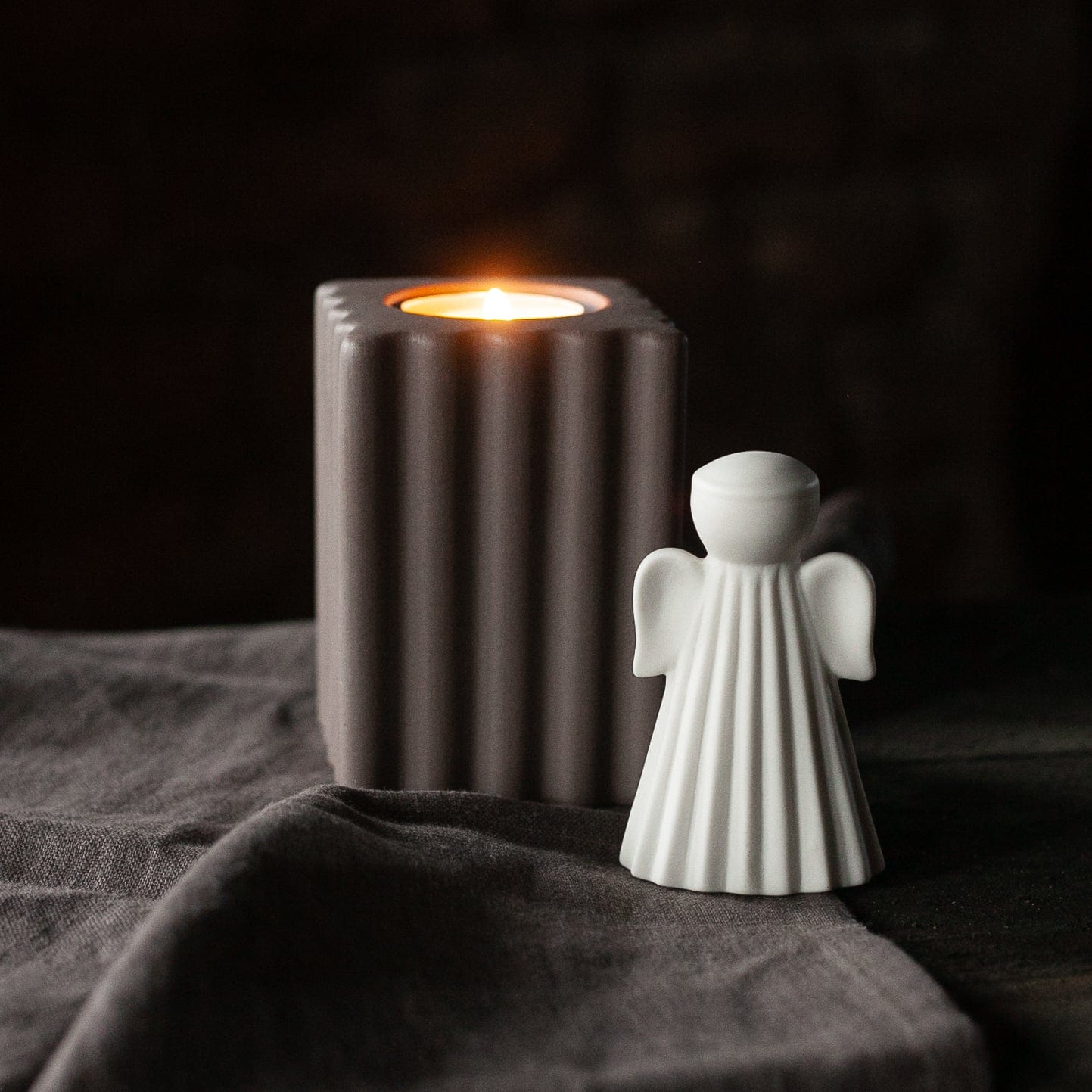 Dekofigur Engel Saga - weiß