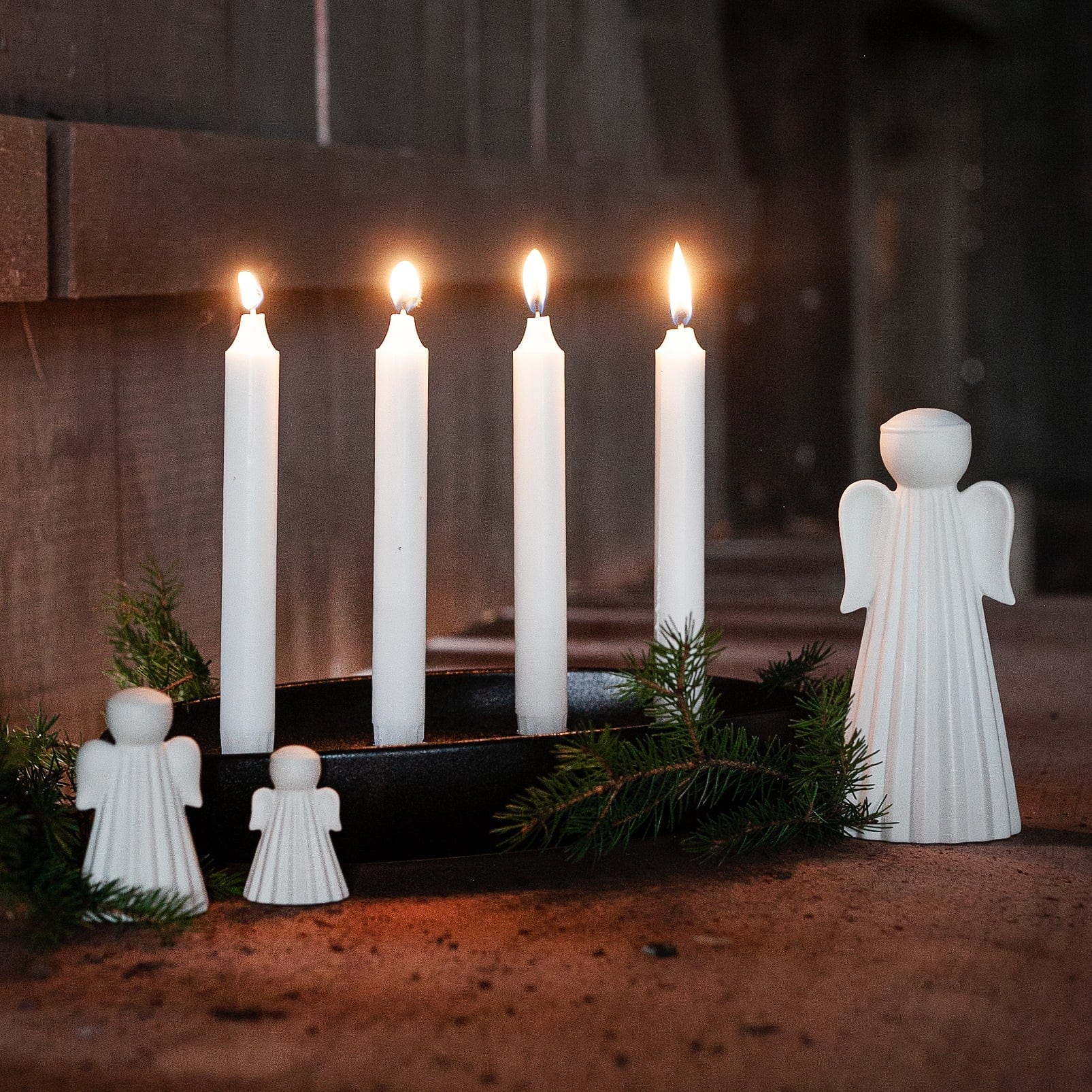 Dekofigur Engel Saga - weiß