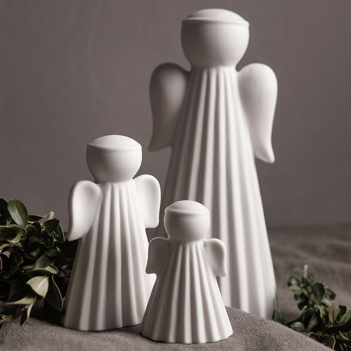 Dekofigur Engel Saga - weiß