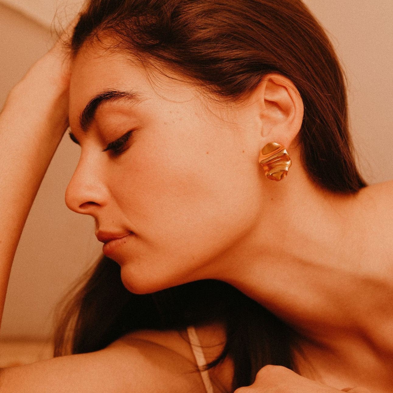 Ohrringe 'Karoo' aus Porzellan - mkono