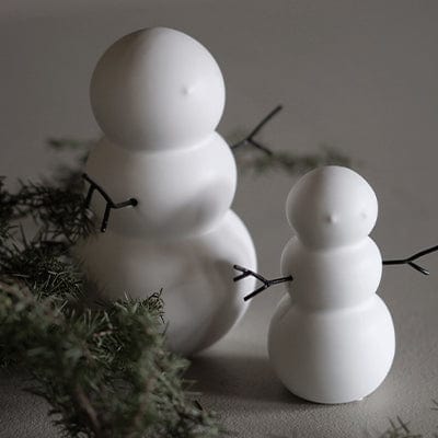 Dekofigur Schneemann weiß