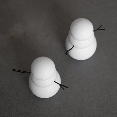Dekofigur Schneemann weiß