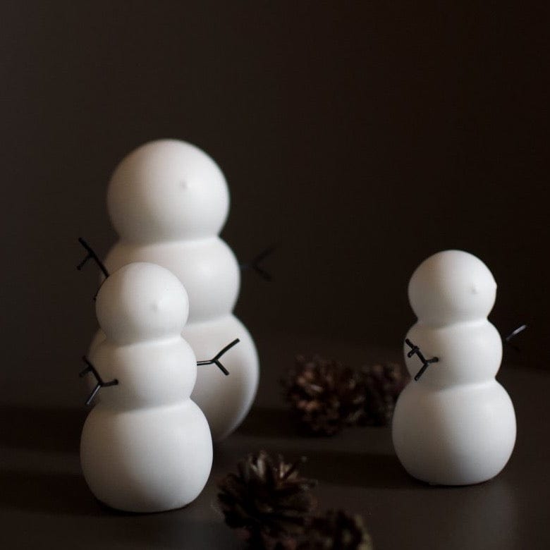 Dekofigur Schneemann weiß