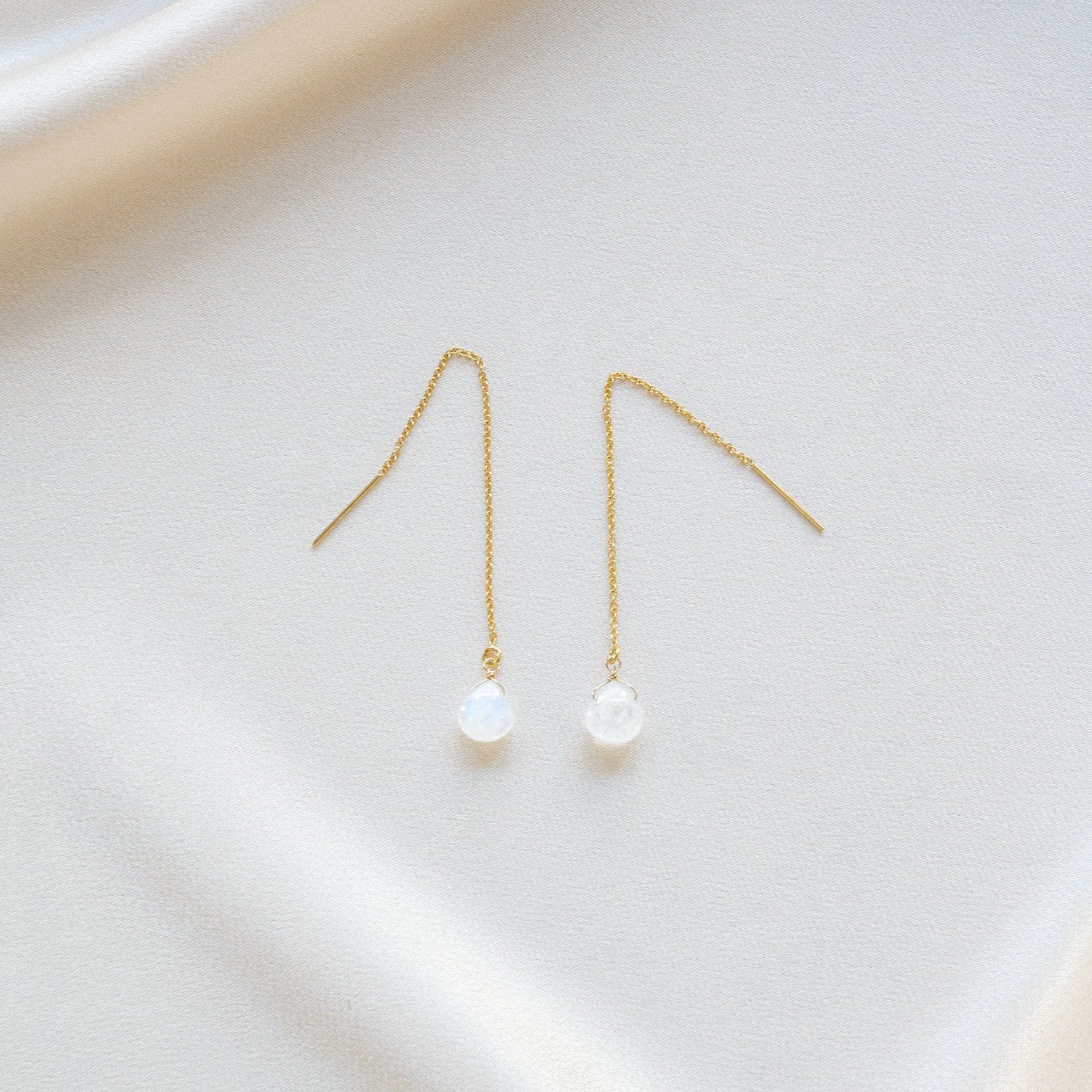 Ohrringe 'Moonstone' Gold - mkono