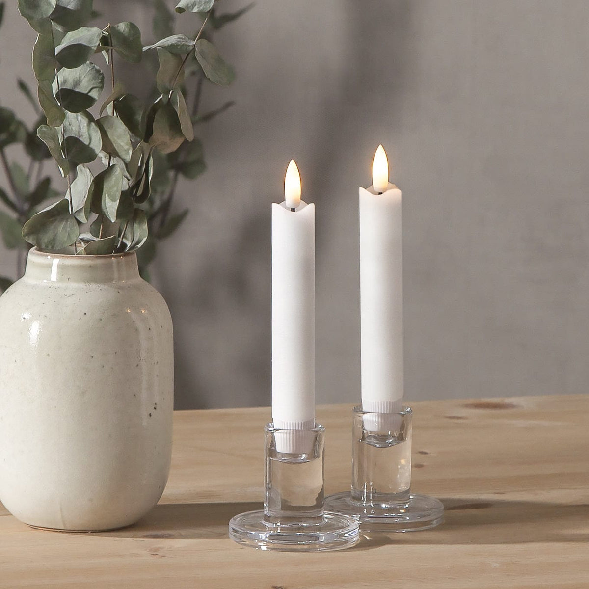 LED-Kerze Stabkerze 15cm 2er Pack