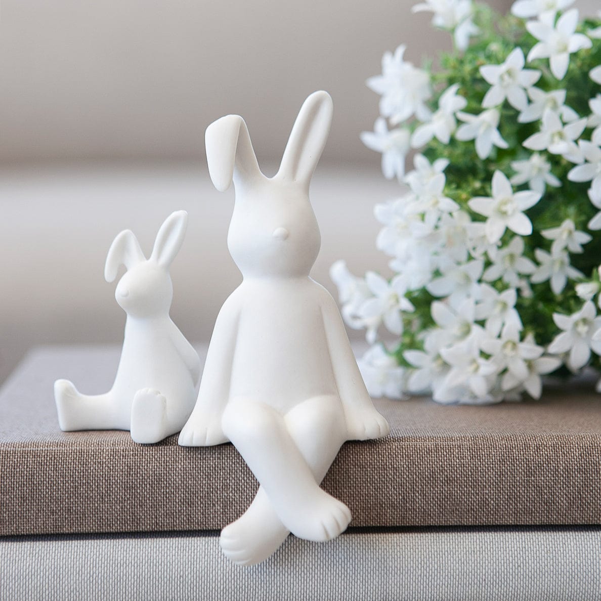 Hase Stampe - weiß
