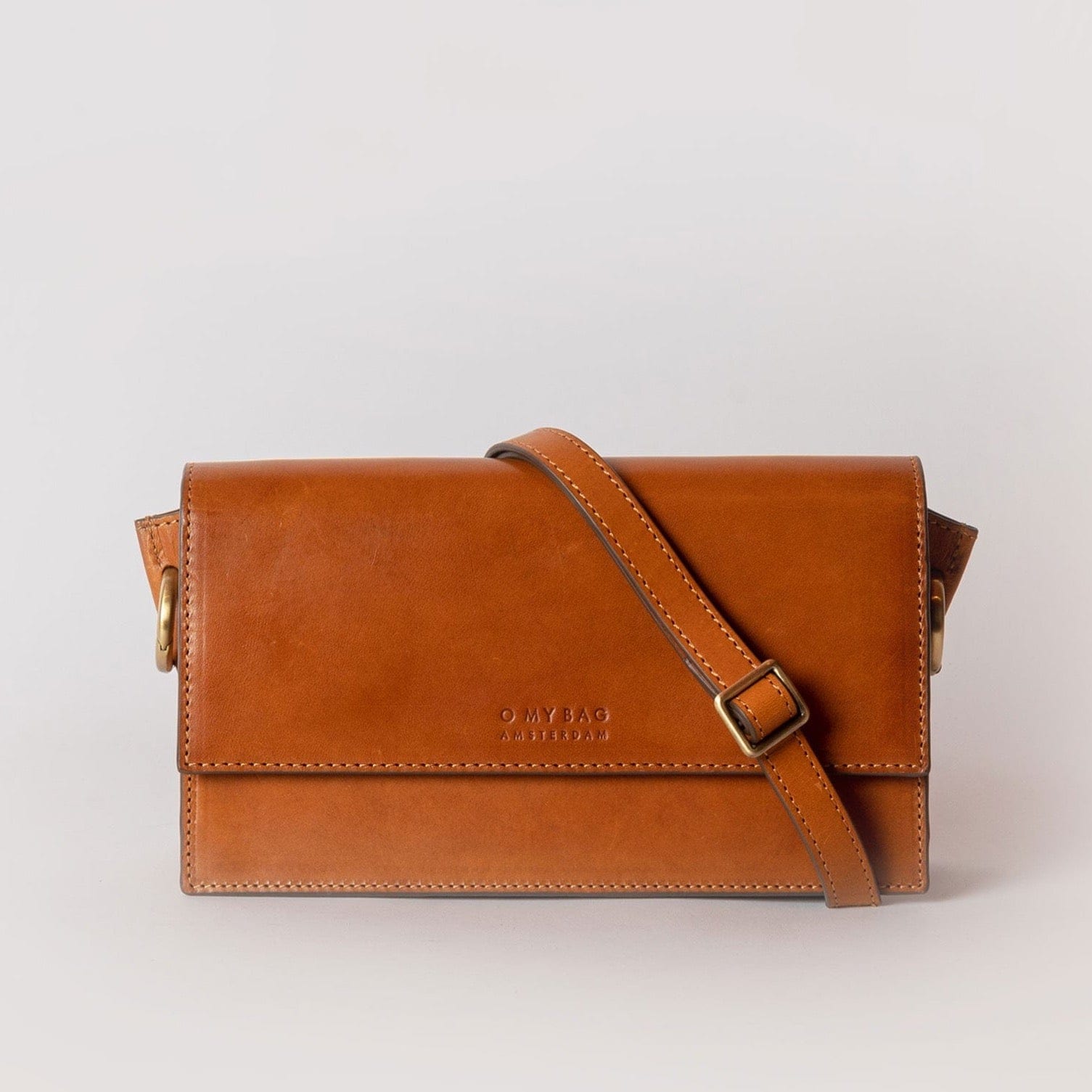 Stella Tasche - Leder Cognac mit 2 Straps