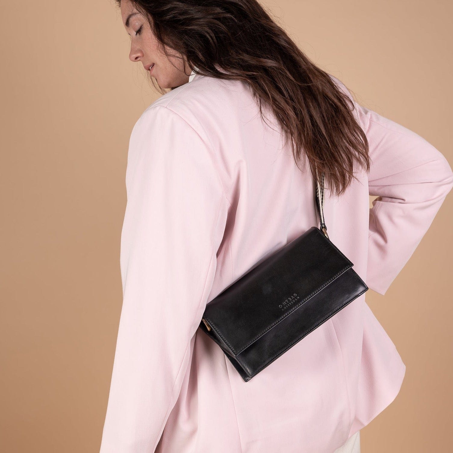 Stella Tasche - Leder Schwarz mit 2 Straps