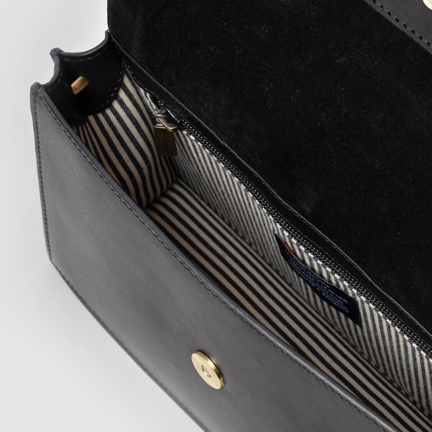 Stella Tasche - Leder Schwarz mit 2 Straps