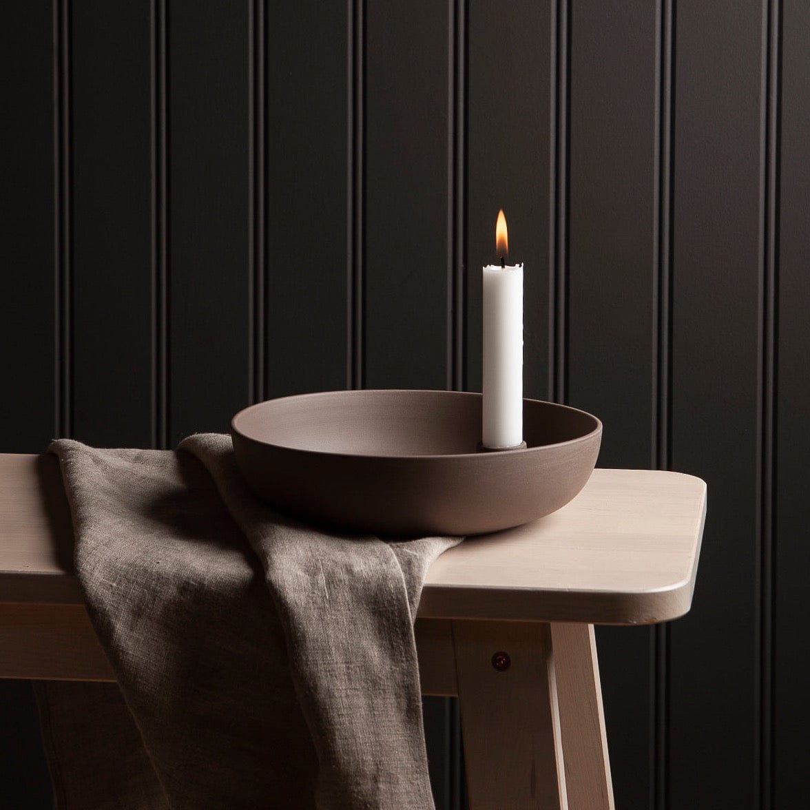 Lidatorp Kerzenhalter 21cm - braun
