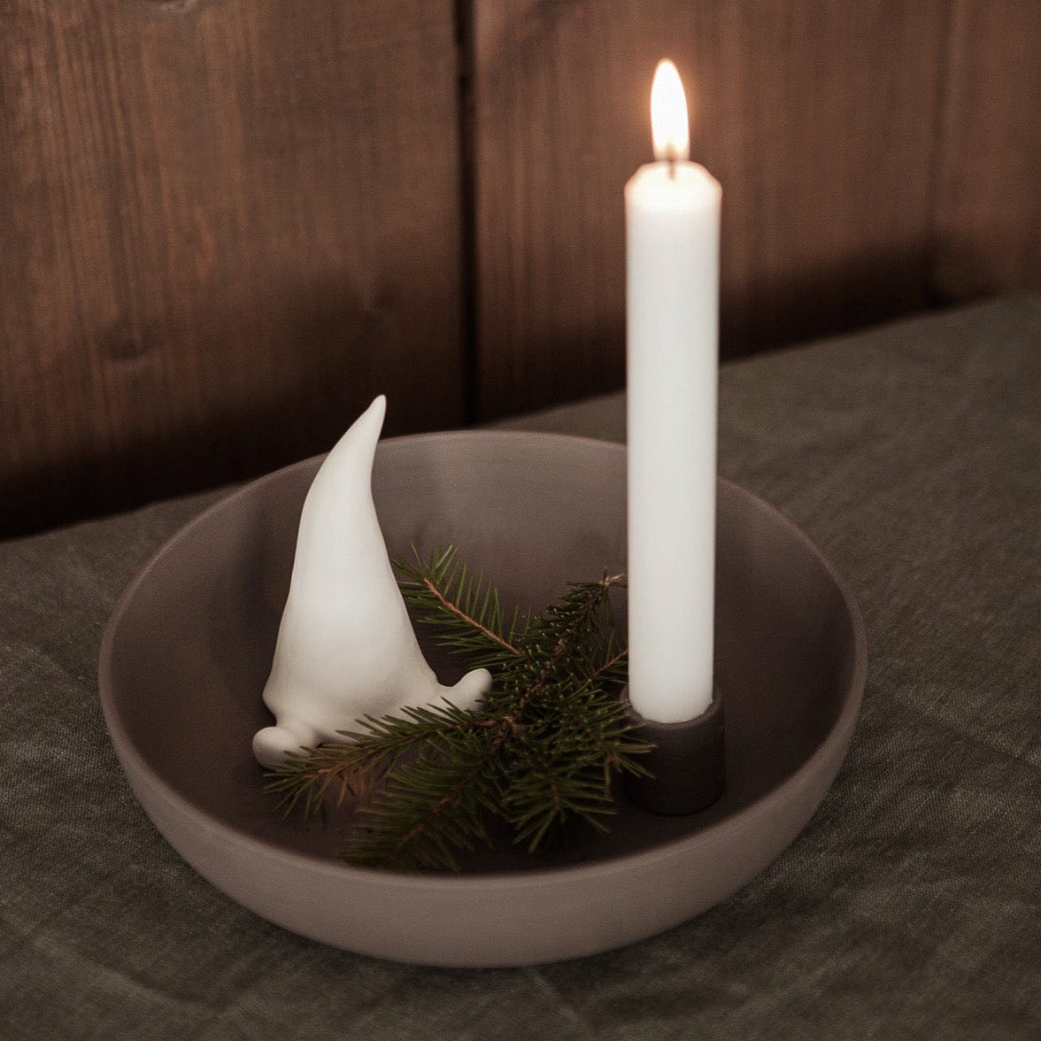 Lidatorp Kerzenhalter 21cm - braun