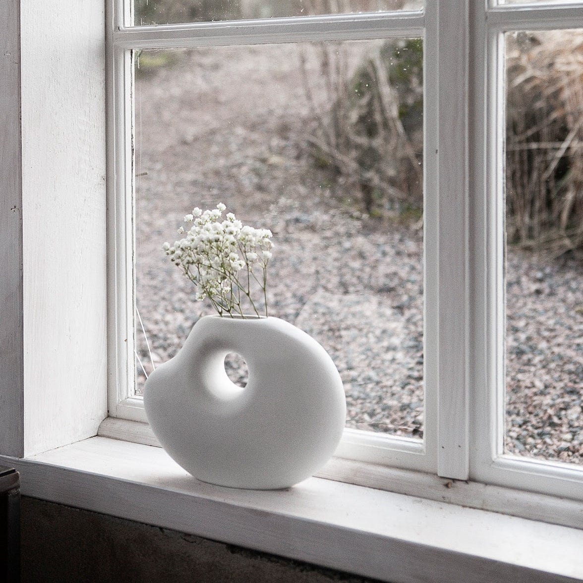 Vase Lunden - weiß