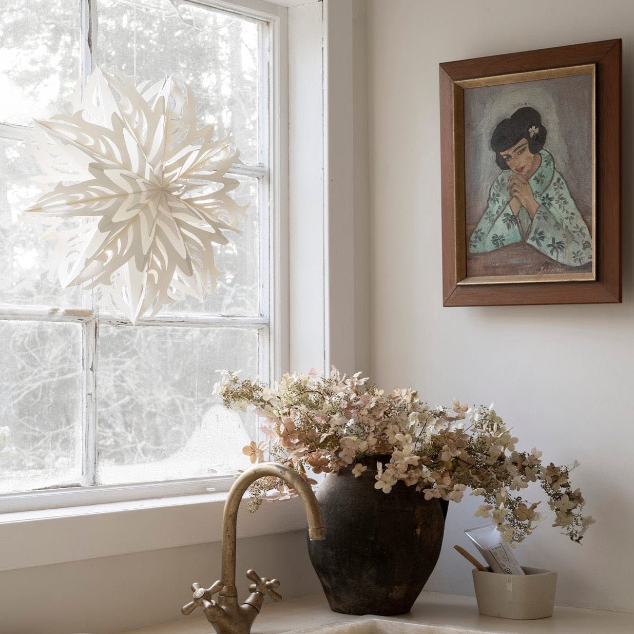 Stern Astrid 44cm - weiß