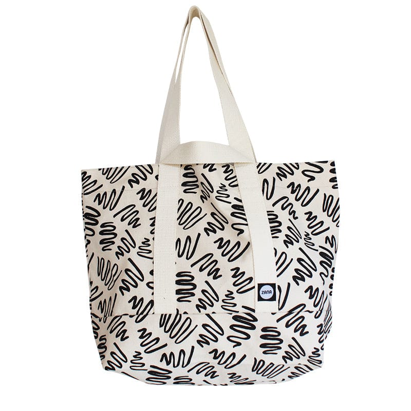 Große Tasche Alltag mit Muster Canvas Baumwolle