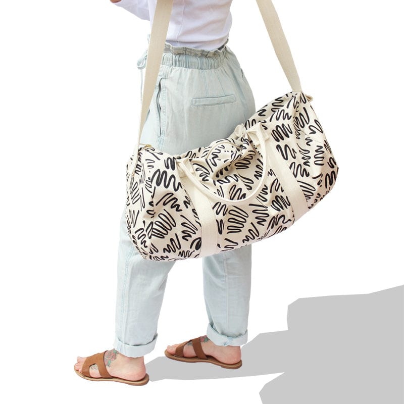 Große Tasche mit Muster Canvas Baumwolle