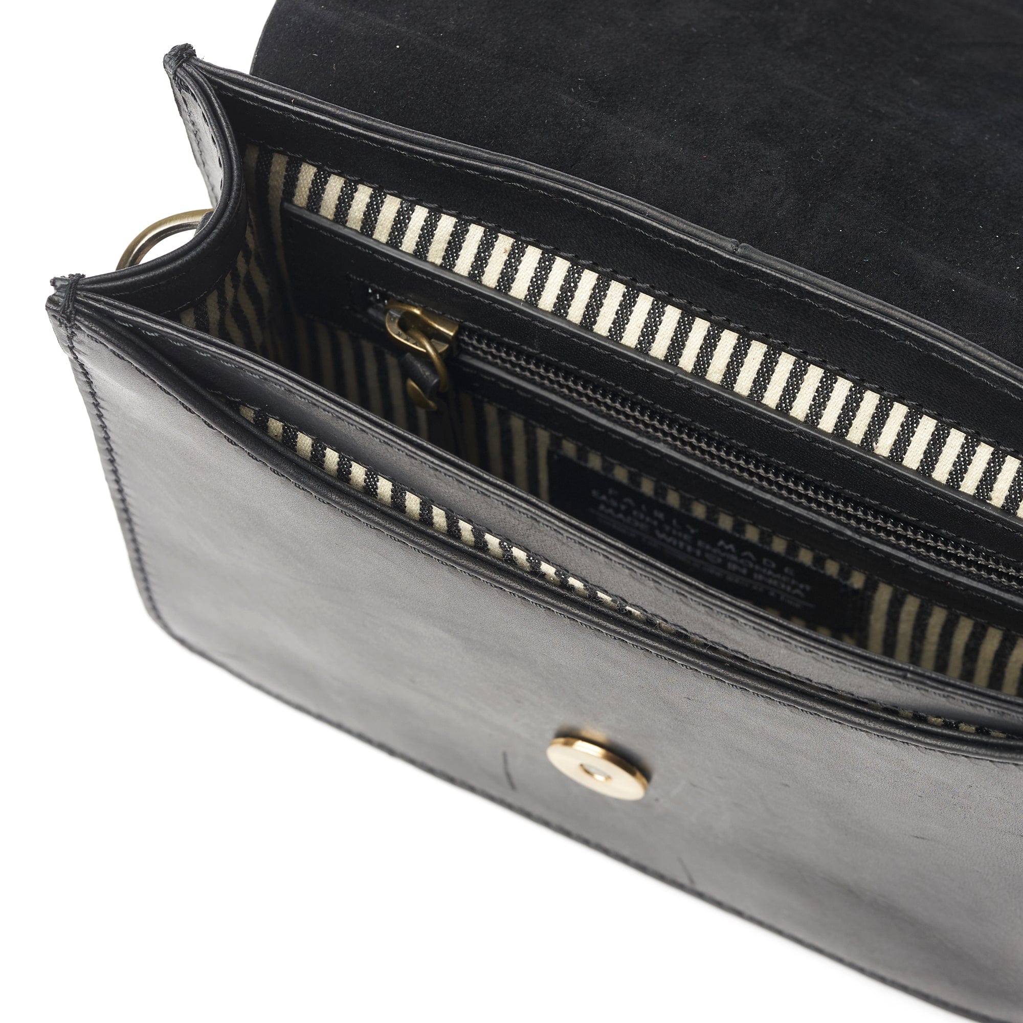 Audrey Mini Tasche - Leder Schwarz mit 2 Straps